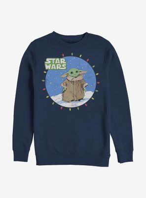 Star Wars The Mandalorian Child Snow Baby Lights Sweatshirt