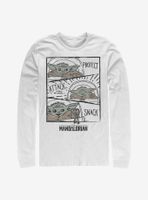 Star Wars The Mandalorian Child Doodle Panels Long-Sleeve T-Shirt