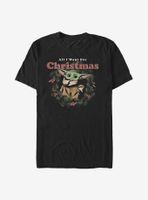 Star Wars The Mandalorian Child All I Want Xmas T-Shirt