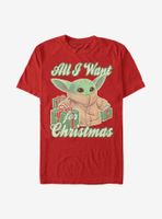Star Wars The Mandalorian Child Christmas Baby T-Shirt