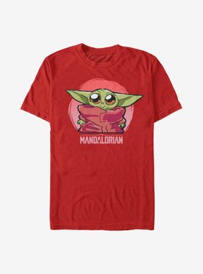 Star Wars The Mandalorian Child Cute Baby Heart T-Shirt