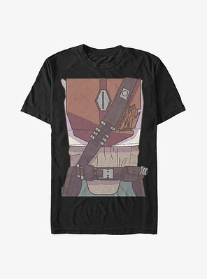 Star Wars The Mandalorian Child Drawn Costume T-Shirt