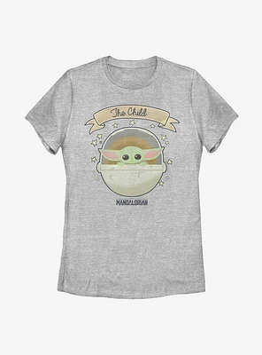 Star Wars The Mandalorian Child Baby Chibi Womens T-Shirt