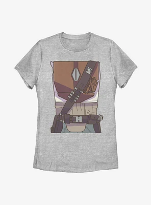 Star Wars The Mandalorian Child Drawn Costume Womens T-Shirt