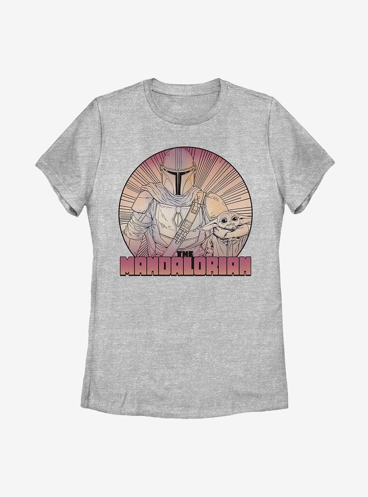 Star Wars The Mandalorian Child Inside Lines Womens T-Shirt