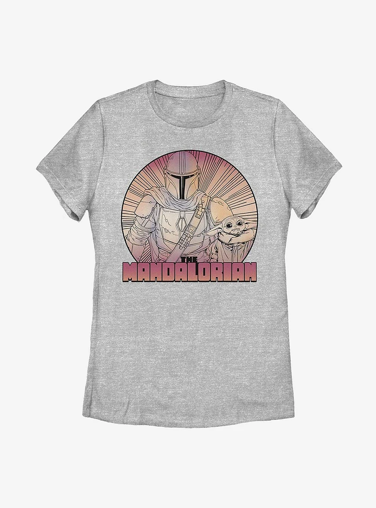 Star Wars The Mandalorian Child Inside Lines Womens T-Shirt