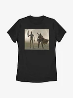 Star Wars The Mandalorian Child Mando Duo Womens T-Shirt