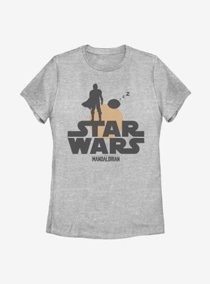 Star Wars The Mandalorian Child Sunset Duo Womens T-Shirt