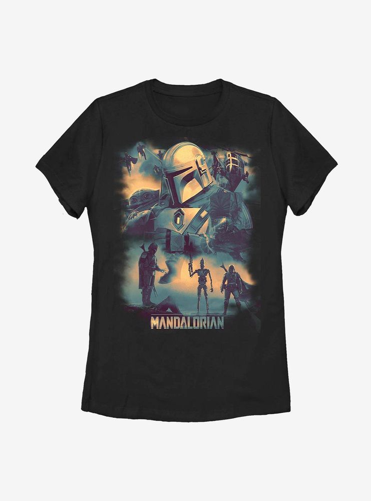 Star Wars The Mandalorian Child Mando Memory Womens T-Shirt