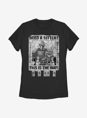 Star Wars The Mandalorian Child Protection Guaranteed Womens T-Shirt