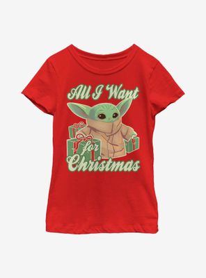 Star Wars The Mandalorian Child Christmas Baby Youth Girls T-Shirt