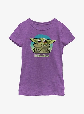 Star Wars The Mandalorian Child Cute Baby Heart Youth Girls T-Shirt