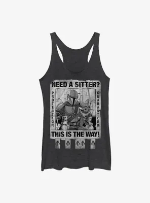 Star Wars The Mandalorian Child Protection Guaranteed Womens Tank Top