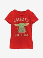 Star Wars The Mandalorian Child Christmas Lights Youth Girls T-Shirt
