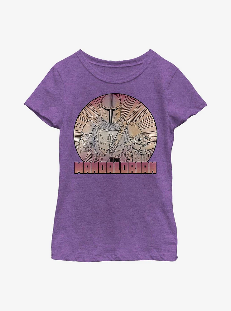 Star Wars The Mandalorian Child Inside Lines Youth Girls T-Shirt