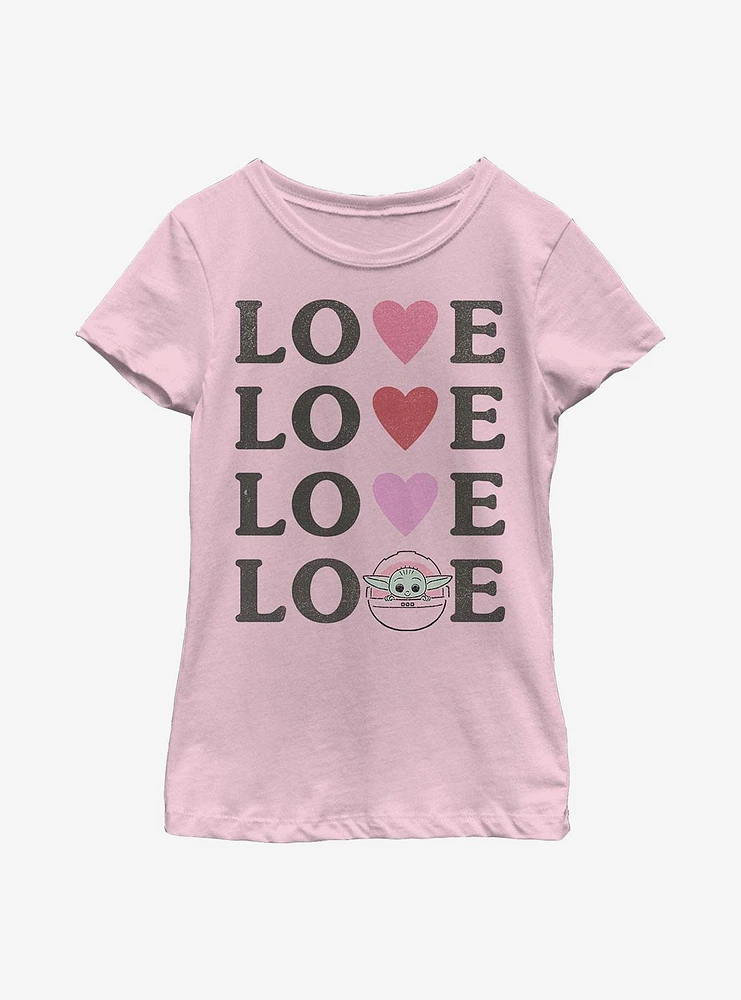 Star Wars The Mandalorian Child Loved Youth Girls T-Shirt