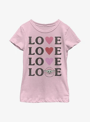 Star Wars The Mandalorian Child Loved Youth Girls T-Shirt