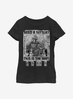 Star Wars The Mandalorian Child Protection Guaranteed Youth Girls T-Shirt