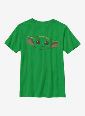 Star Wars The Mandalorian Child Big Head Youth T-Shirt