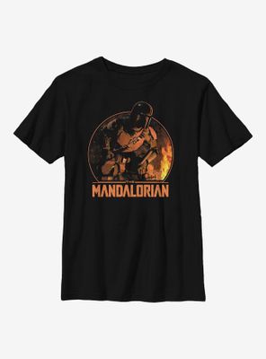 Star Wars The Mandalorian Child Camping Mando Youth T-Shirt