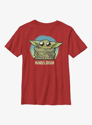 Star Wars The Mandalorian Child Cute Baby Heart Youth T-Shirt