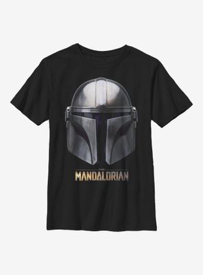 Star Wars The Mandalorian Helmet Youth T-Shirt