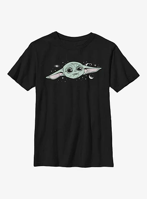 Star Wars The Mandalorian Child Cute Big Face Youth T-Shirt