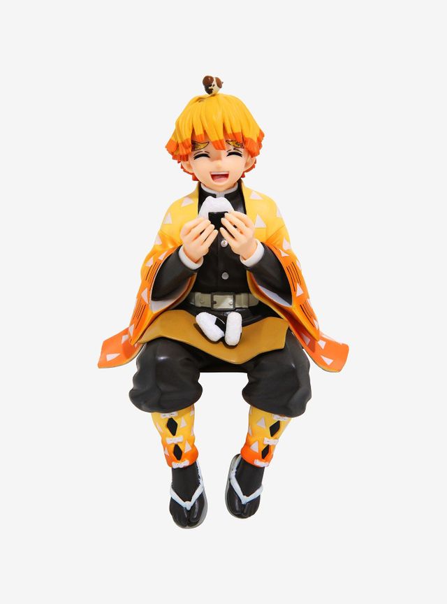 Demon Slayer Rengoku Kyojuro Flame Hashira Eating Rice Balls Anime Figure