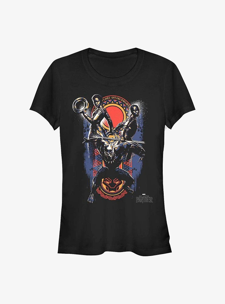 Marvel Black Panther Big Three Girls T-Shirt