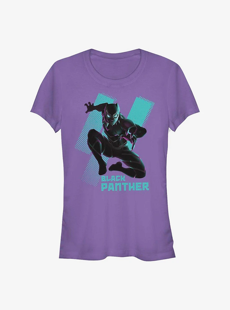 Marvel Black Panther Stripes Girls T-Shirt