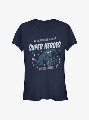 Marvel Black Panther Teachers Are Super Heroes Girls T-Shirt