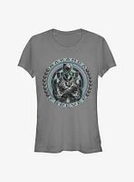 Marvel Black Panther Wakanda Beaded Emblem Girls T-Shirt