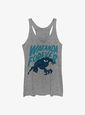 Marvel Black Panther Wakanda Forever Bold Art Girls Tank