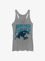 Marvel Black Panther Wakanda Forever Bold Art Girls Tank