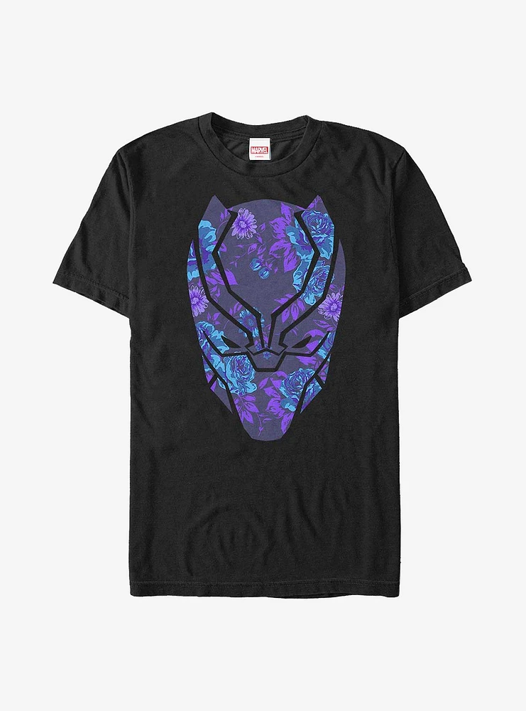 Marvel Black Panther Floral Mask T-Shirt