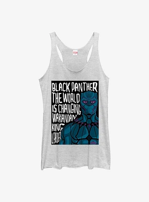 Marvel Black Panther The World Is Changing Girls Tank