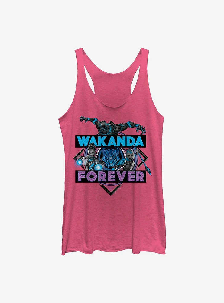 Marvel Black Panther Wakanda Crosshatch Girls Tank