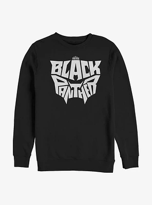 Marvel Black Panther Bold Logo Crew Sweatshirt