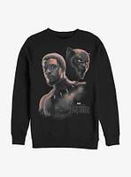 Marvel Black Panther T'Challa Unmasked Crew Sweatshirt