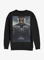 Marvel Black Panther T'Challa Poster Crew Sweatshirt