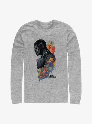 Marvel Black Panther Colorful Long-Sleeve T-Shirt