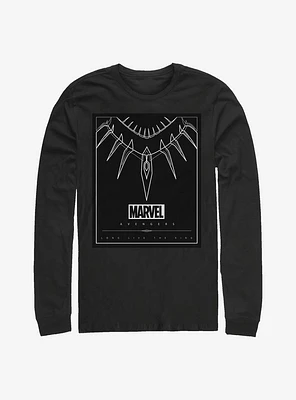 Marvel Black Panther Necklace Long-Sleeve T-Shirt