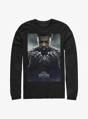 Marvel Black Panther T'Challa Poster Long-Sleeve T-Shirt