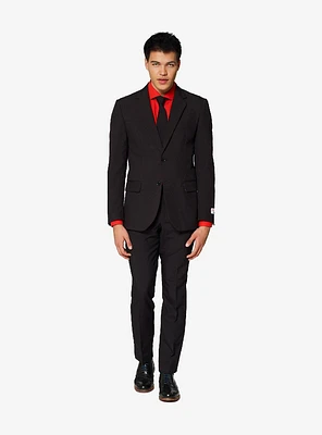 Opposuits Men's Black Knight Solid Color Suit
