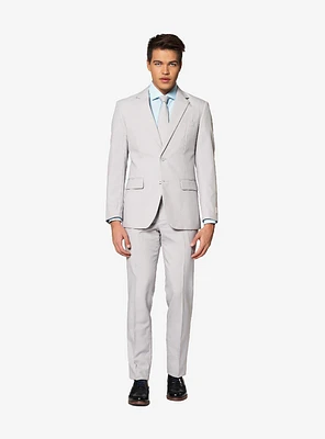 Opposuits Men's Groovy Grey Solid Color Suit
