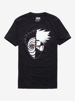 Naruto Shippuden Tobi & Kakashi Split T-Shirt