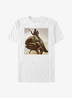 Sta Wars The Mandalorian Mando Hero Shot T-Shirt