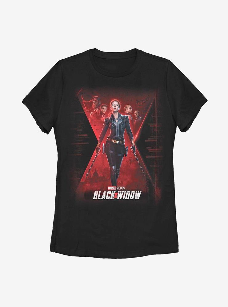 Marvel Black Widow Official Poster Womens T-Shirt