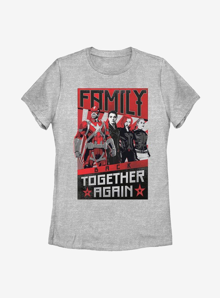 Marvel Black Widow Together Again Womens T-Shirt