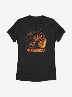 Sta Wars The Mandalorian Camping Mando Womens T-Shirt